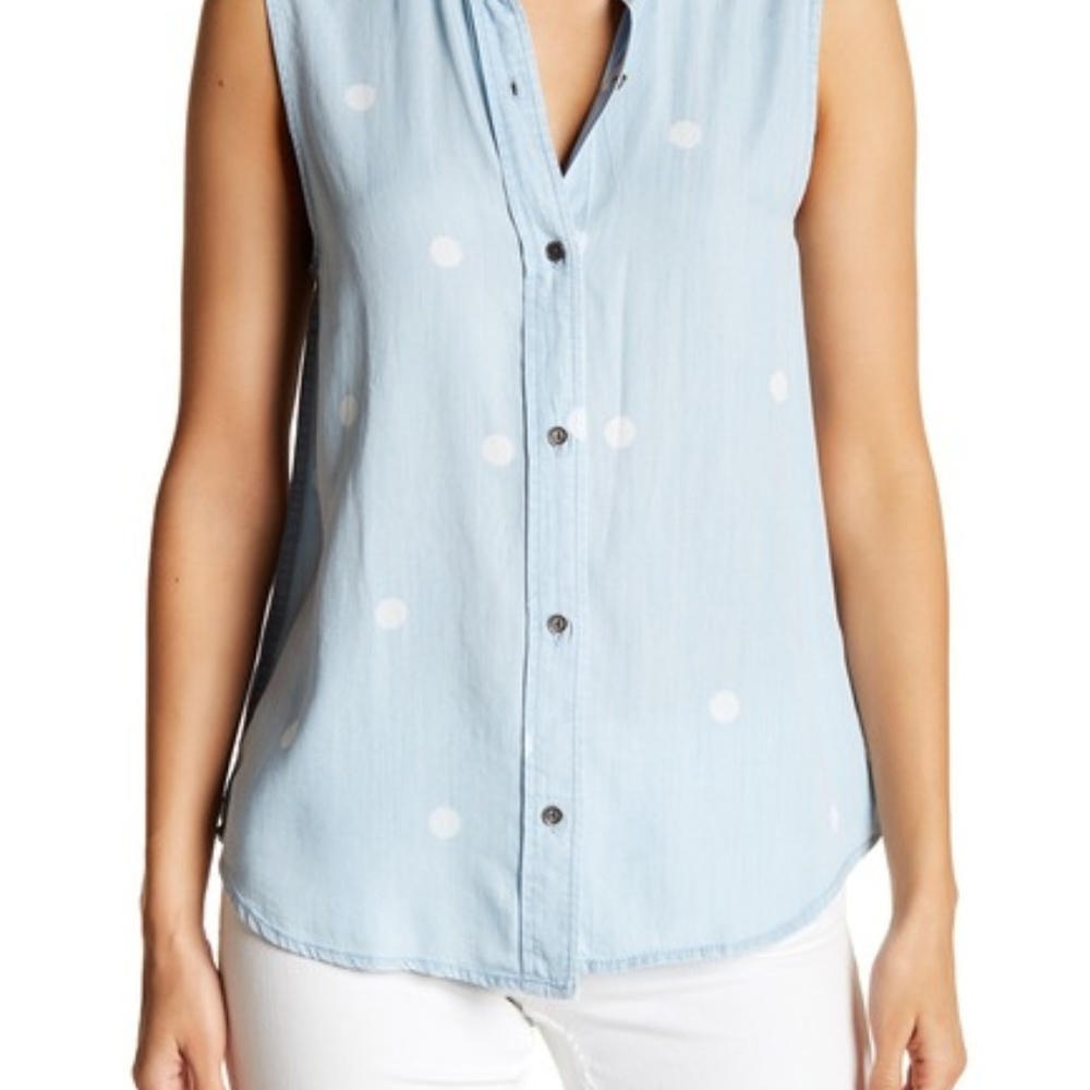 NWT BeachLunchLounge Sleeveless Printed Shirt L